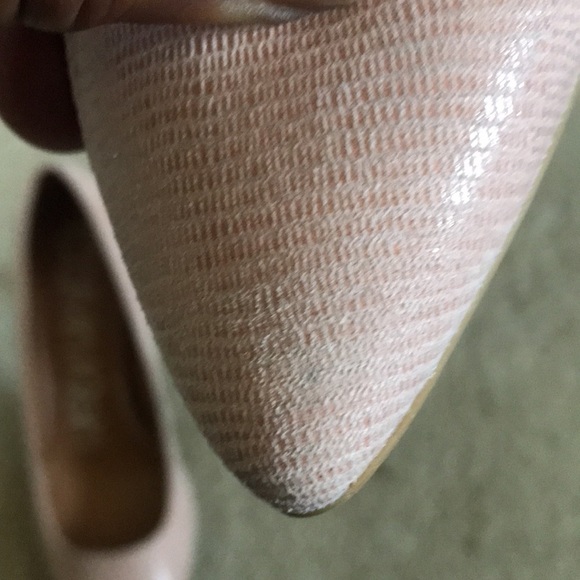 Calvin Klein Kamara Pump with Croc Styling in Nude with Pink Undertones-Size 8.5 - Picture 11 of 12